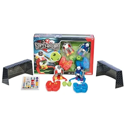 Image of Tomy E72757 With 2 Robots And Remote Controls Soccerborg Playset, Multi Colour
