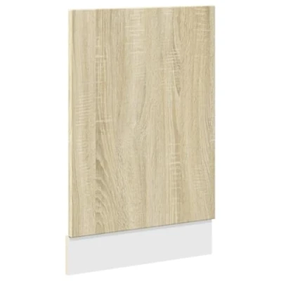 Image of vidaXL Dishwasher Panel Engineered Wood Sonoma Oak 45 x 3 67 cm Modern Design