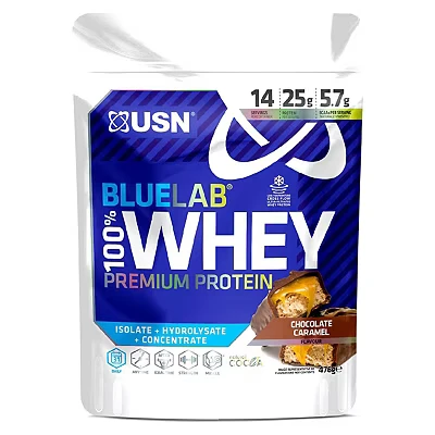 Image of USN Blue Lab Whey Chocolate Caramel 476g