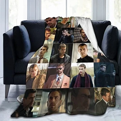 Image of ZQBDFC Blanket Theo James Soft Flannel Fleece Throw AllSeason Room Decoration Carpets X in50*40 inches