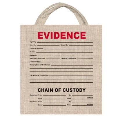 Image of Evidence Canvas Treat Bag 34cm x 35cm