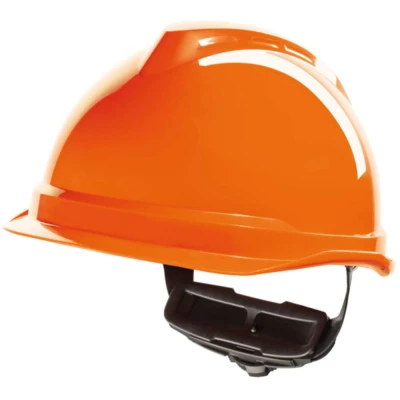 Image of MSA V Gard 520 Peakless Safety Helmet MSAGV9 Colour=Orange