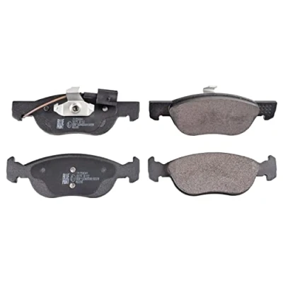Image of 71753041, 71753042, 71770952, 71772523, 77362090 Brake pad set BLUE PRINT ADL144236 Front Axle incl. wear warning contact with piston clip