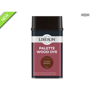 Image of Liberon 126742 Palette Wood Dye Georgian Mahogany 500ml LIBWDPGM500N