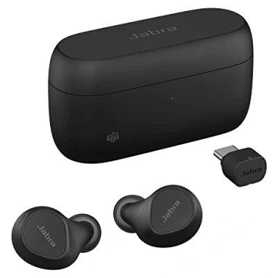 Image of Jabra Evolve2 Buds True Wireless In Ear Bluetooth with Active Noise Cancellation, MultiSensor Voice Technology and Charging Pad MS Teams Certified, works all other platforms Black