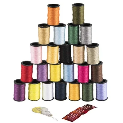 Image of Singer 264 Polyester Thread, Assorted Colors, 24 Spools