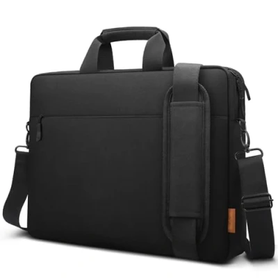 Image of ZYB Laptop Bag Case 17 17.3 Inch, Waterproof Sleeve Messenger with Shoulder Strap for Inch Computer Notebook Gaming Dell Lenovo HP ASUS Acer Samsung etc Business Briefcase Men Black