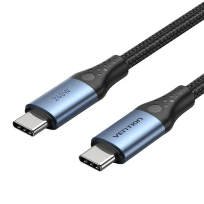 Image of VENTION USB C to Charger Cable 240W 5A Type Fast Charging 1M for iPhone 15 Pro Max, MacBook 2020, iPad Air Pro, Galaxy S23 S22, Switch, Pixel, LG and More