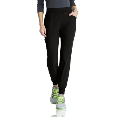 Image of BARCO Skechers Vitality Women&#039;s Electra Mid Rise Jogger Pant w/ 5 Pockets, Black, L Petite