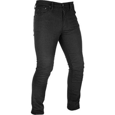 Image of Oxford DM209201R32 Original Approved AA Dynamic Slim Fit Men&#039;s Motorcycle Jeans Black 32 Regular