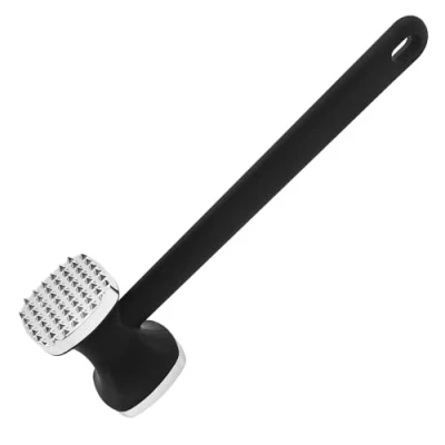 Image of Meat Tenderizer Hammer Dual Side Kitchen Mallet Chicken Pounder Flattener with Comfortable Handle Stainless Steel tenderiser for Steak Pork