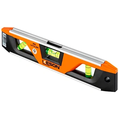Image of Keson Torpedo Level, 9 Inch, Magnetic, Black/Orange