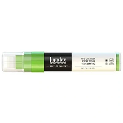 Image of Liquitex Professional Paint Marker with 8 15 mm Wide Nib Vivid Lime Green