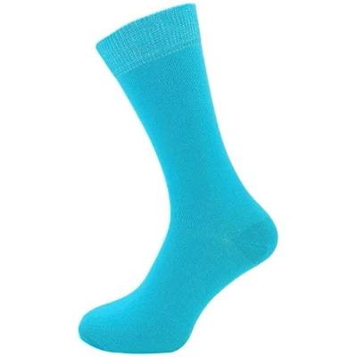 Image of Macahel Mens Plain Colour Ankle socks cotton rich size 6 11 (Turquoise)