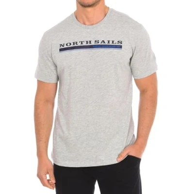 Image of North Sails Mens Short sleeve t shirt 9024040 man Grey Size Medium