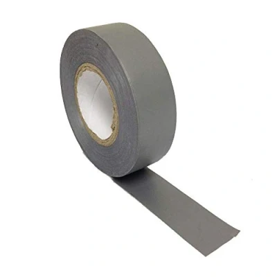 Image of Gocableties Grey Electrical Tape, 19mm x 20m, Strong Self Adhesive PVC Insulation Tape for Insulating, Repairing and Protecting Wires, 1 Roll