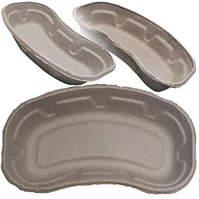 Image of Disposable Cardboard 700ml Medical Surgical Waste Pulp Kidney Sick Dish Tray Bowls 50 Pack