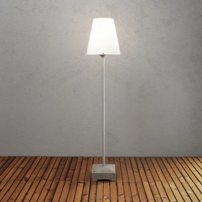 Image of Lucca Outdoor Modern Lounge Lantern Opal Shade, IP44