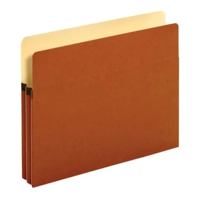 Image of Pendaflex File Pockets, 1.75 Inch Expansion, Brown, Letter, 25 per Box (1514C OX)