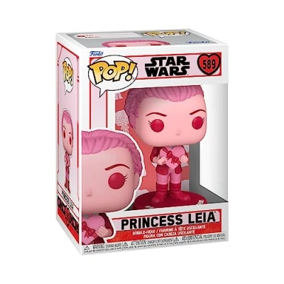 Image of Funko POP! Star Wars: Valentines Leia Organa Collectable Vinyl Figure Gift Idea Official Merchandise Toys for Kids &amp; Adults Movies Fans Model Collectors and Display