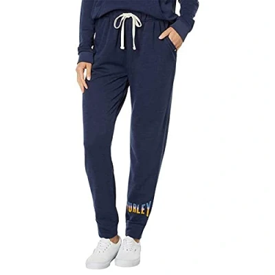 Image of Hurley Women&#039;s Delilah Burnout Fleece Jogger Pants, Mood Indigo, S