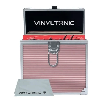 Image of Vinyl Tonic 7&quot; Or 12&quot; LP Storage Case with Cloth 3 Colours to Choose from
