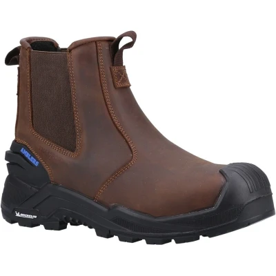Image of Amblers Safety 982C Dealer WATERPROOF Boots Mens Brown material_leather1 Size UK 7