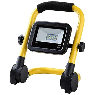 Image of Ex Pro 10W 750LM LED Work Light IP65 Waterproof 6000K Daylight White Lamp with Foldable Frame for Workshop Outdoor Home Garage Job Site