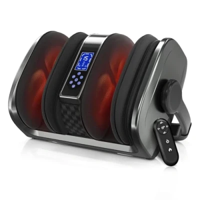 Image of TISSCARE Foot Massager Shiatsu with Heat for Neuropathy and Plantar Fasciitis Feet Circulation Pain Relief.