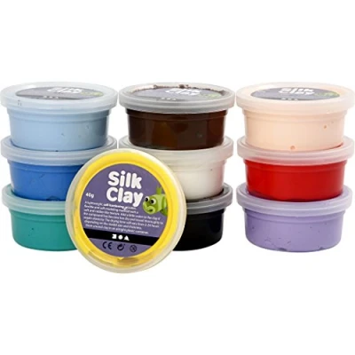Image of Silk Clay Basic I , Assorted Colours 10 x 40 g