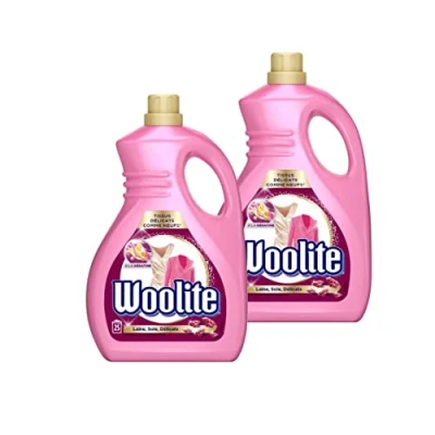 Image of WOOLITE Pack of 2 Laundry Detergents Wool and Silk 1.5L