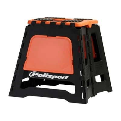 Image of Polisport Fold Away Stand, Black / Orange Motocross4u