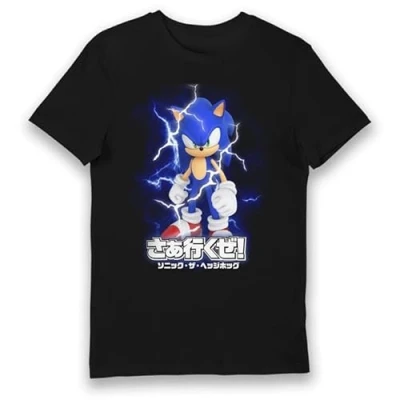Image of Bioworld Sonic The Hedgehog Metal Steel Nemesis Adults T Shirt M