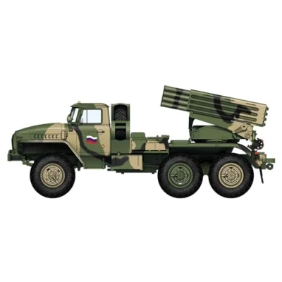 Image of Hobbyboss HBB82932 1:72 Russian BM 21 Grad Late Version Scale Model kit