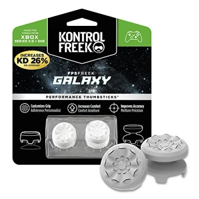 Image of KontrolFreek FPS Freek Galaxy White for Xbox One and Series X Controller Performance Thumbsticks 1 High Rise, Mid Rise