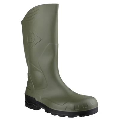 Image of Dunlop Protective Footwear (DUO19) Unisex Devon Safety Boots, Green, 6 UK
