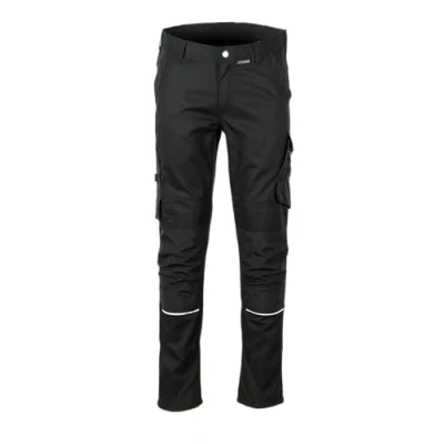 Image of Planam 6400110 Norit men&#039;s trousers, black/black, size 110
