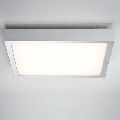Image of Paulmann Lunar LED panel, angular, chrome, 40x40cm
