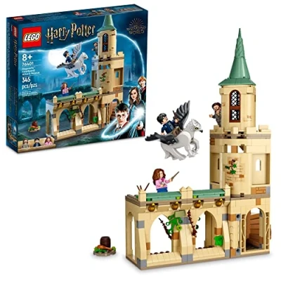 Image of Lego Harry Potter Hogwarts Courtyard: Sirius’s Rescue 76401 Building Toy Set from Prisoner of Azkaban Movie Featuring Hermione Granger and Sirius Black for Kids, Girls, Boys Ages 8+ (345 Pieces)