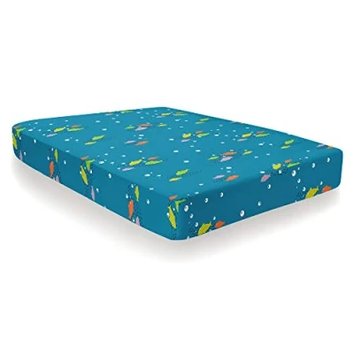 Image of Bedlam Bedding, Boys, Children, Kids Fitted Sheet Single, Polyester, Multicolour