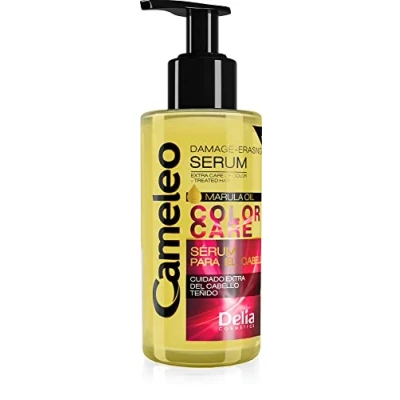 Image of Cameleo Marula Oil Hair Serum Color Care Repair for Damaged, Dry, Bleached On Wet &amp; Dry No Rinsing Paraben Free 150ml