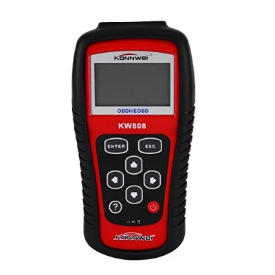 Image of Auto Fault Code Reader, KW808 EOBD OBDII OBD2 Car Engine Check Diagnostic Scanner Standard 16 Pin with Backlit LCD Screen