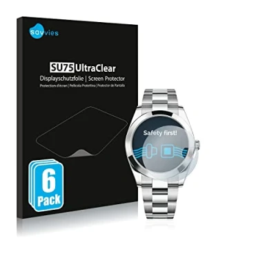 Image of Savvies 6 Pack Screen Protector compatible with Rolex Datejust 41 Protection Film Clear