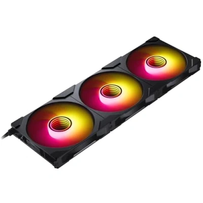 Image of Phanteks M25 Gen2 140mm DRGB High Airflow PWM Triple Fan Pack Black