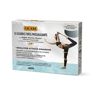 Image of Guam All Algae Massage Leggings Size L XL 200 g Black