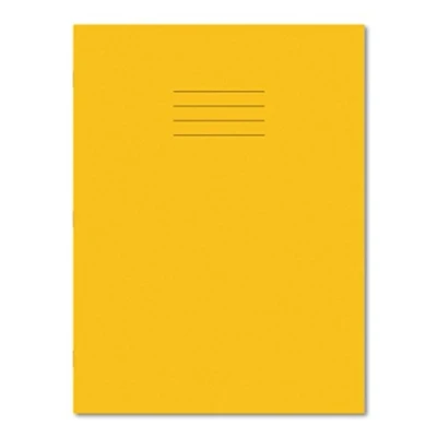 Image of Hamelin A4+ Exercise Books 8mm Ruled &amp; Margin 80 page 45 pack in Yellow