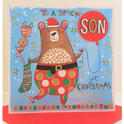 Image of Christmas card Son by rachel ellen designs