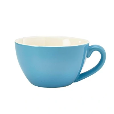Image of Genware Royal Bowl Shaped Cup Blue 6oz / 170ml