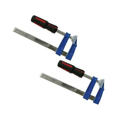 Image of F CLAMP SET 2 PK 150 x 50 MM WOODWORK CARPENTRY WOOD DIY CRAFT P152