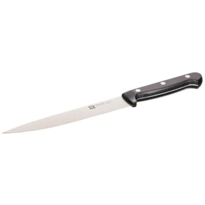 Image of ZWILLING Slicing Knife, Blade Special Stainless Steel/Plastic Handle, Twin Chef,Silver/Black, Length: 20 cm, Large